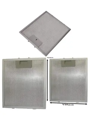 Baumatic Metal Mesh Hood Grease Filters – 2 Pack, 260×230 mm