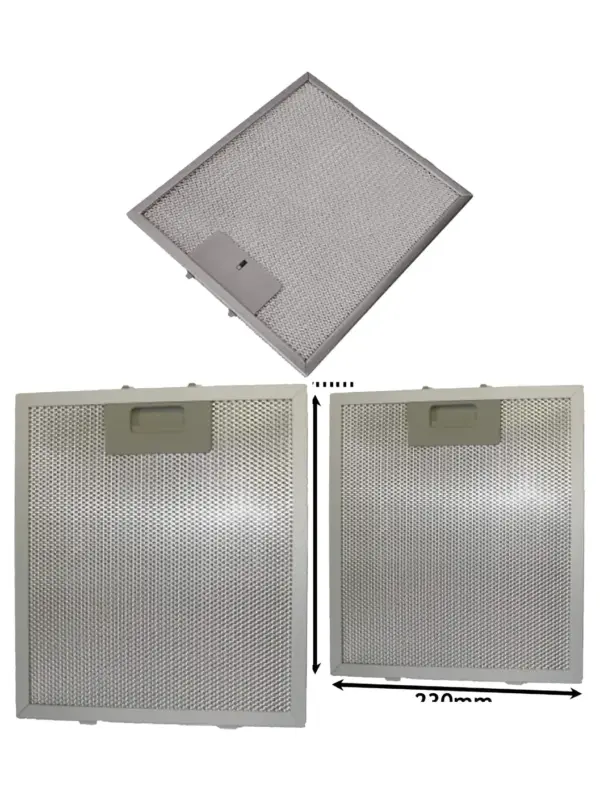 Baumatic Metal Mesh Hood Grease Filters – 2 Pack, 260×230 mm