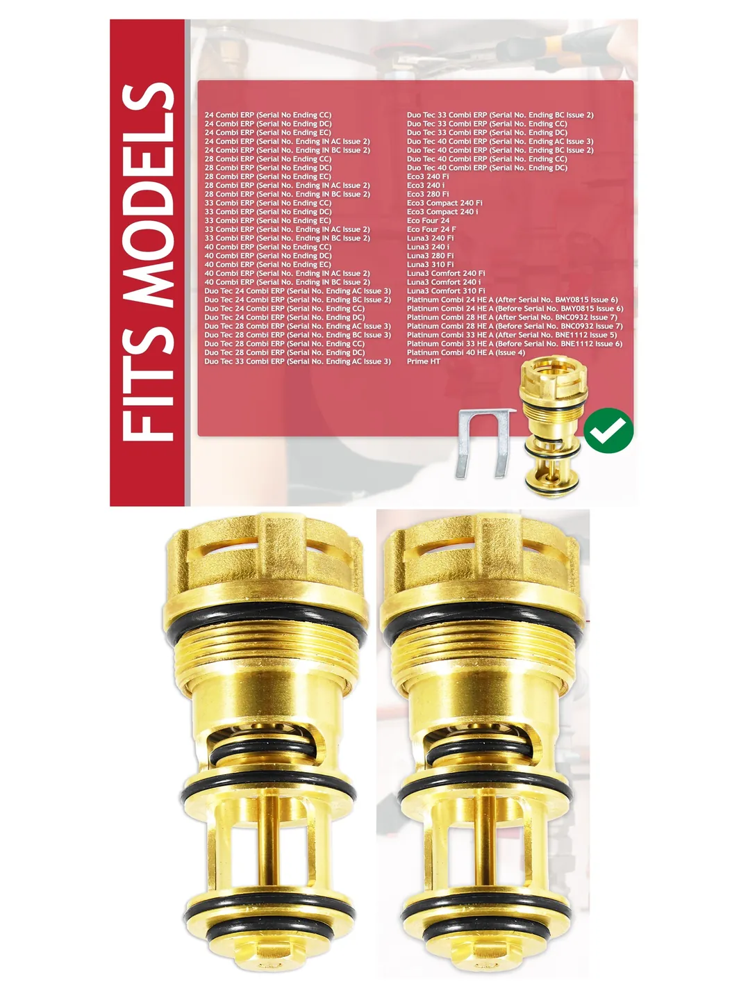 Baxi 3‑Way Diverter Valve Kit for DuoTec Boilers
