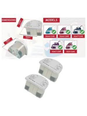 Beko Anti-Calc Filter Cartridges for Steam Iron SGA7124B - Pack of 2