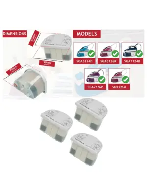 Beko Anticalc Filter (3-Pack) for Steam Iron SGA7124B/SGA7126P/SGX126M