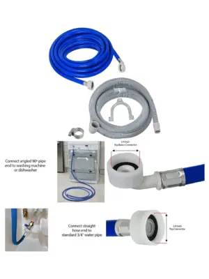 Beko Blomberg 5m Fill & Drain Hose Set for Washers & Dishwashers