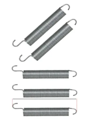 Beko Dishwasher Door Hinge Spring Set 120mm, 2 pcs DIN DSN1783160300