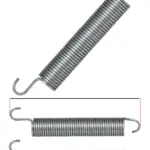 Beko Dishwasher Door Spring & Hinge Tension Support 120mm Replacement