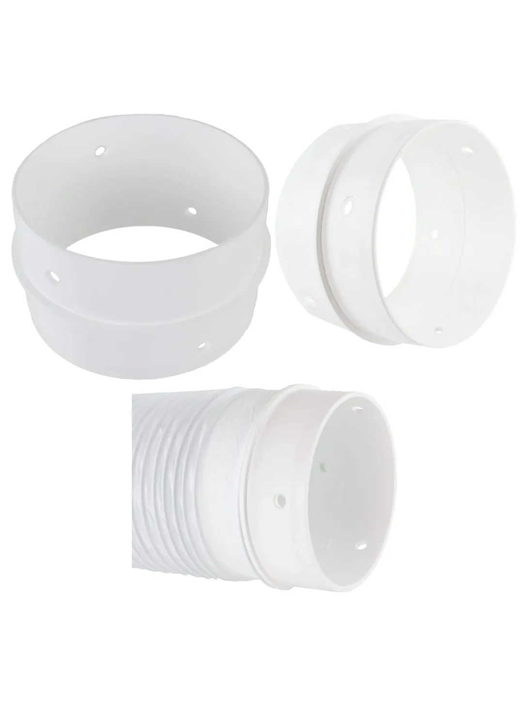 Beko Dryer Dual Vent Hose Kit – Exhaust Connection Ring Set