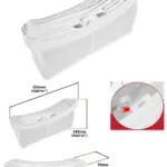 Beko Dryer Fluff Filter Cage Replacement fits DCB93166W and DCR93161W