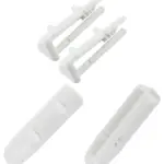 Beko DWD Series Dishwasher Basket Rear Rail Cap Runner – 2 Pack