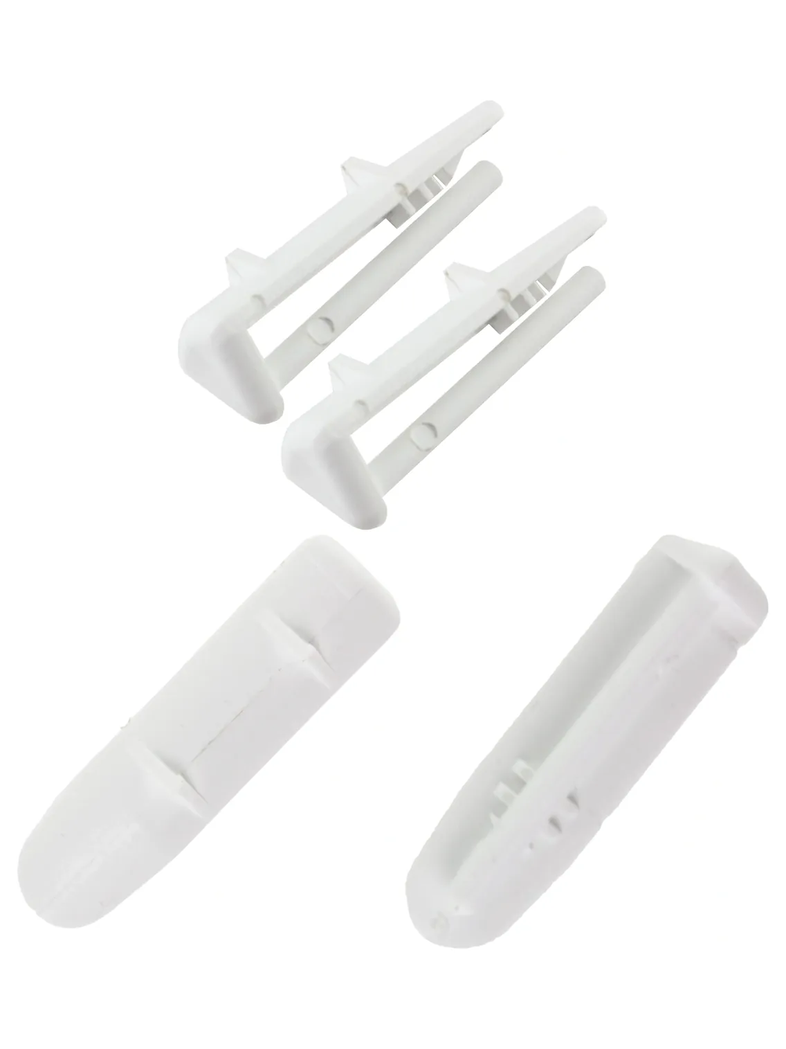 Beko DWD Series Dishwasher Basket Rear Rail Cap Runner – 2 Pack