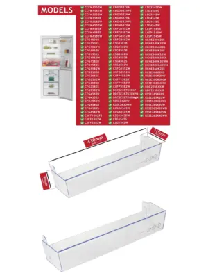 Beko Fridge Door Bottle Shelf Rack 430×115×90 mm 5928630700