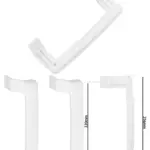 Beko Fridge Door Handle White Set of 2 Replacement Grab Bar