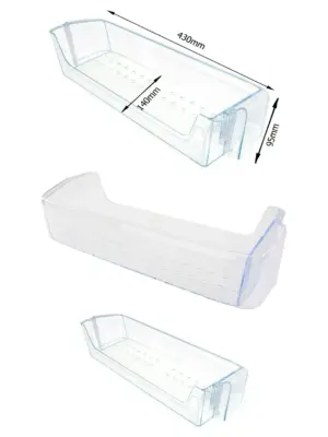 BEKO Fridge Freezer Door Shelf & Lower Bottle Rack – 430x140x95mm