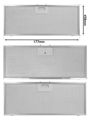 Beko Hood Metal Mesh Filter 458x177mm – Fits ADG51410 & DB6042