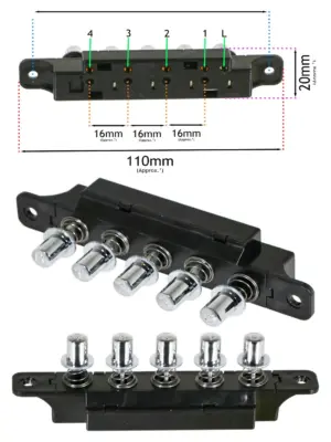 Beko Kitchen Hood Push Button Switch – 5‑Speed Vent Control