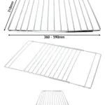 Beko Oven Adjustable Extendable Rack – 310‑360‑590 mm