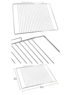 Beko Oven Grill Rack 360×462 mm Replacement Shelf – fits BCW & BIC