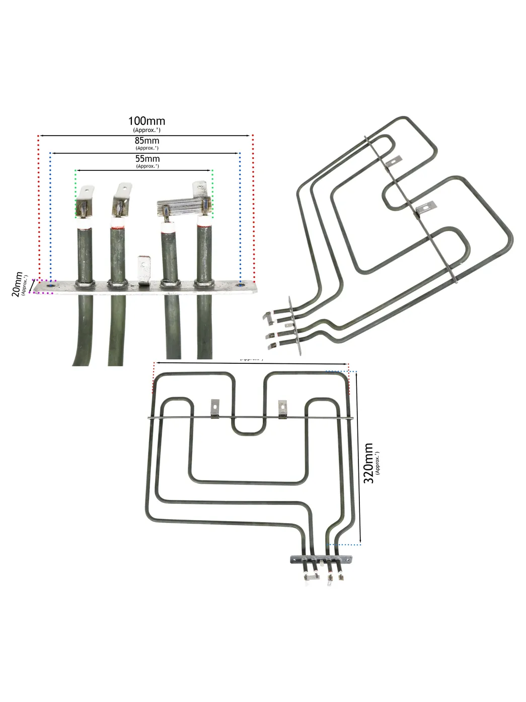 Beko Oven Grill Replacement Heating Element 2200W 230V