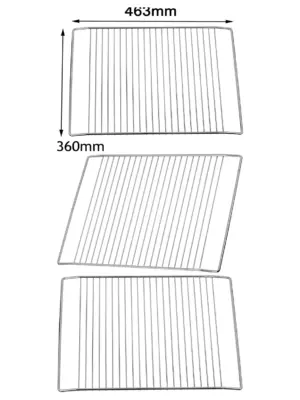 Beko Oven Wire Shelf Rack 463x360mm – Grill & Cooker Replacement