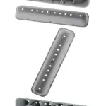 Beko Washing Machine Drum Lifter Arm – 10‑Hole, 211×48 mm, 3‑Pack