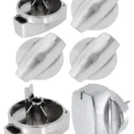 Belling Chrome Silver Hotplate Knob – 4 Pack for Countryrange 444445