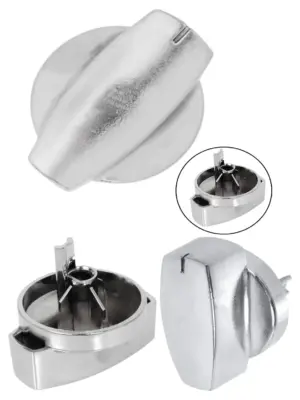 Belling Chrome/Silver Hotplate Knob Switch Hob Part 444445