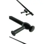 Belling Cooker Door Handle & Towel Rail - Custom Black
