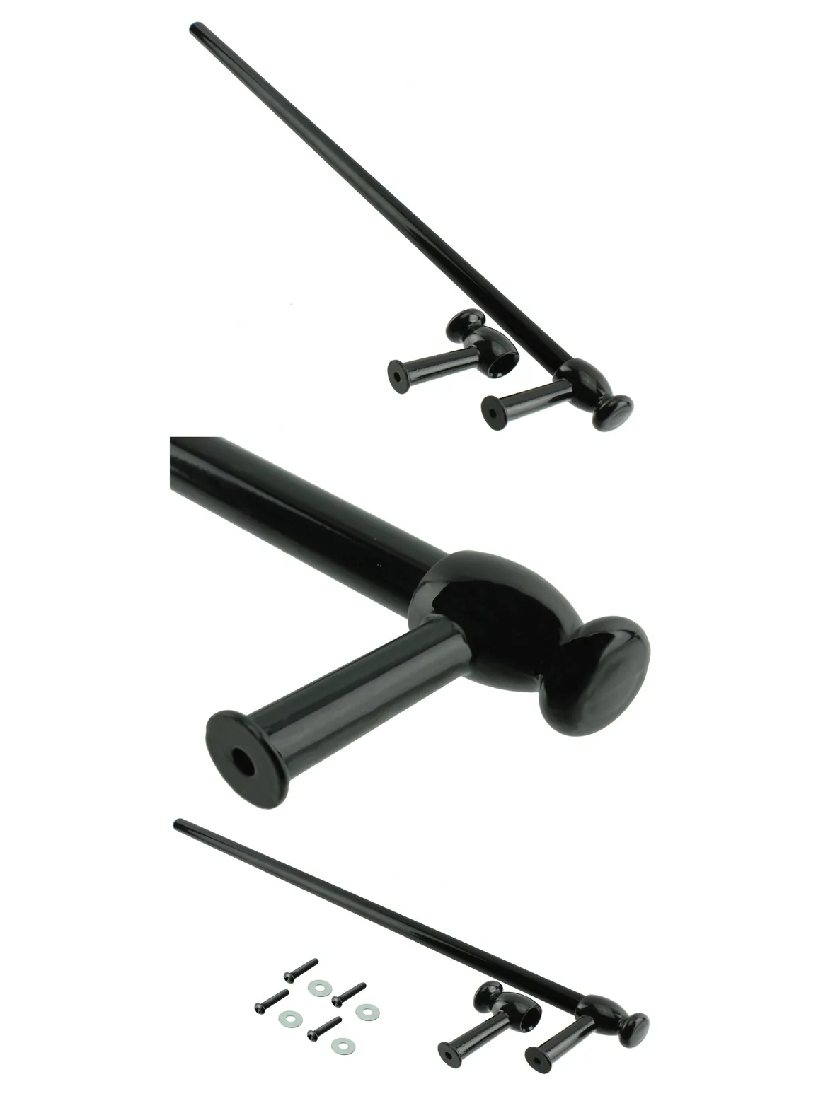 Belling Cooker Door Handle & Towel Rail - Custom Black