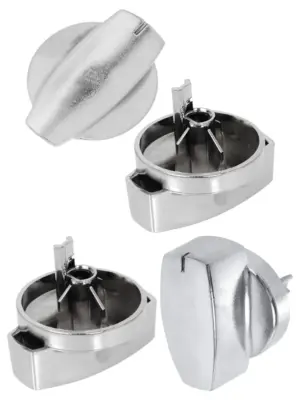 Belling Countryrange Hotplate Control Knob – Chrome Silver, Pack of 2