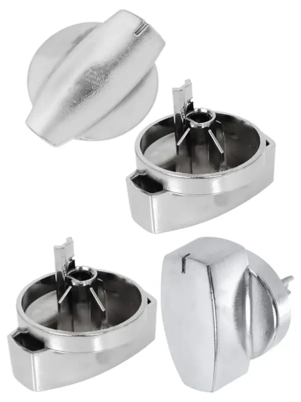 Belling Countryrange Hotplate Control Knob – Chrome Silver, Pack of 2