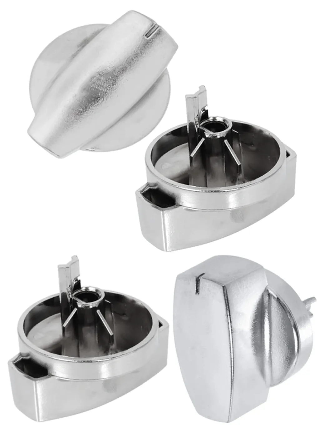 Belling Countryrange Hotplate Control Knob – Chrome Silver, Pack of 2