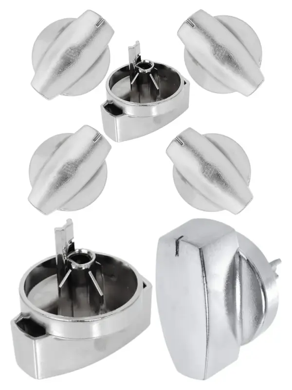 Belling Countryrange Hotplate Control Knob – Chrome Silver, Pack of 5
