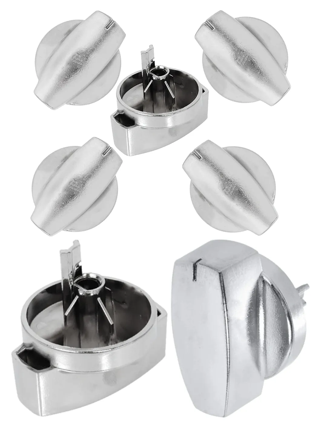 Belling Countryrange Hotplate Control Knob – Chrome Silver, Pack of 5