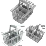 Belling Dishwasher Cutlery Basket with Detachable Handle