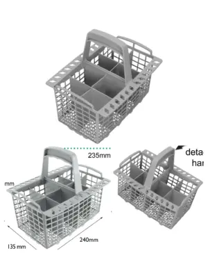 Belling Dishwasher Cutlery Basket with Detachable Handle