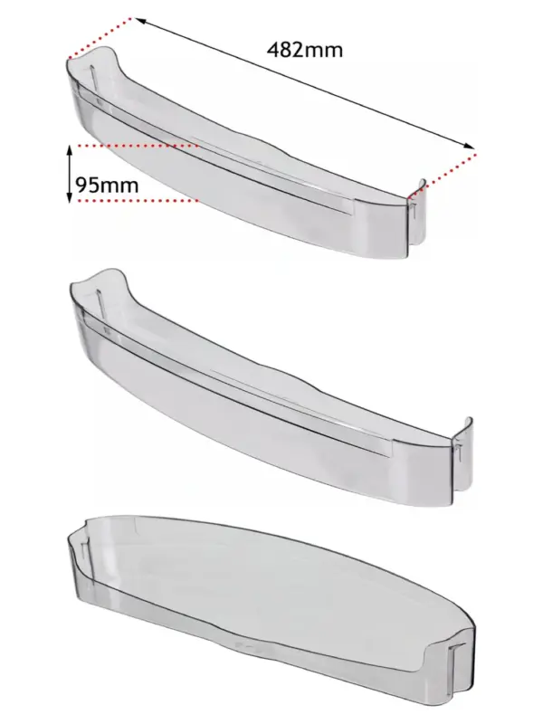 Belling Fridge Bottle Shelf & Bar Tray – Adjustable Organizer