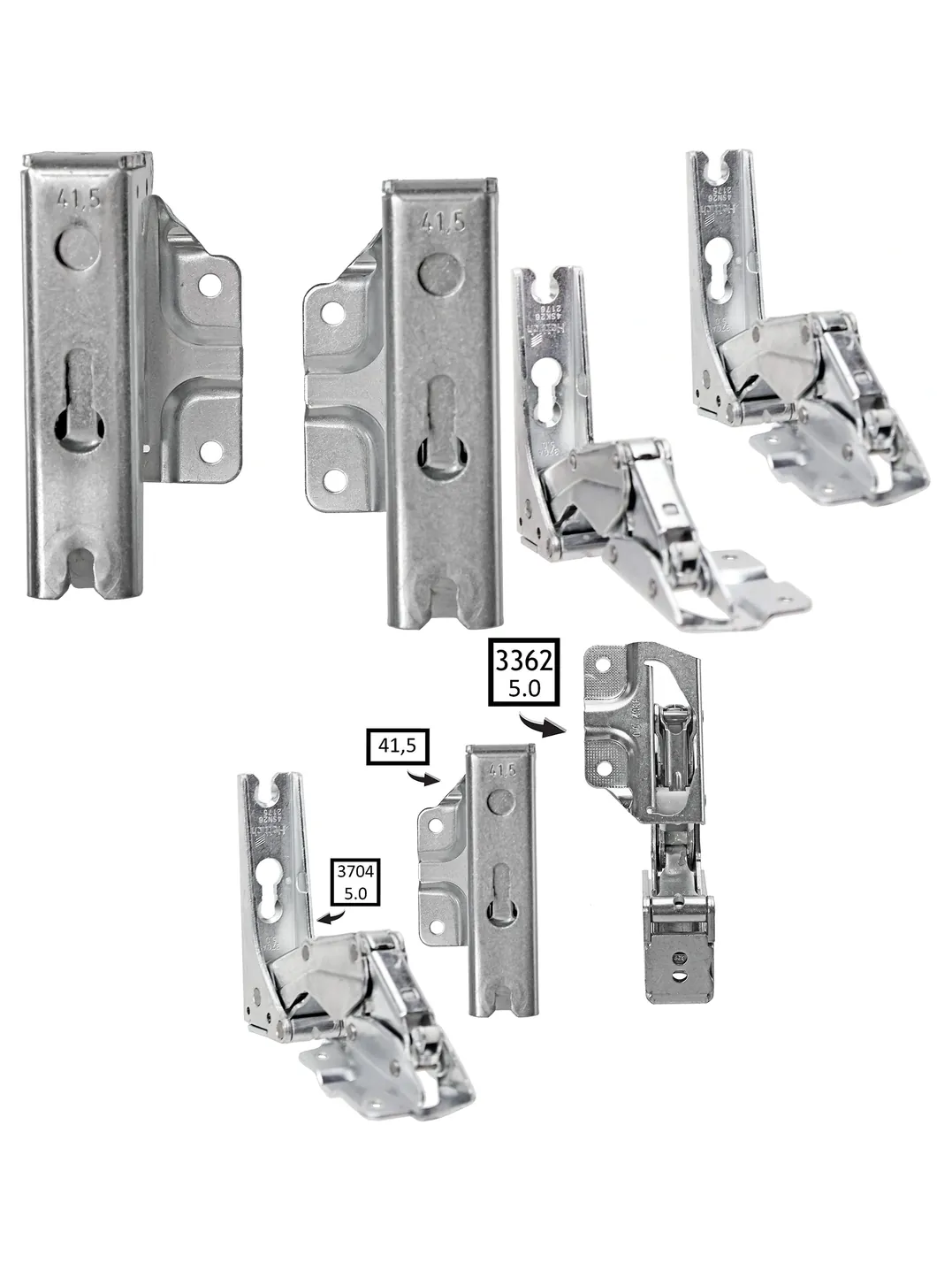 Belling Fridge Door Hinge Set BE813/BE814 – Integrated Left & Right