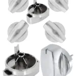 Belling Hotplate Knob Switch – Chrome Silver Replacement, Pack of 6