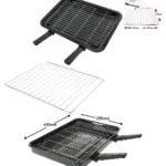 Belling Large Grill Pan with Detachable Handles & Adjustable Shelf
