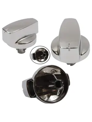 Belling Oven Control Knob Replacement Silver Chrome Model 1000DF