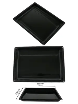 Belling Oven Grill Pan Drip Tray – 355×280 mm for Baking Roasting
