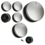 Belling Oven Knob Set – Fits LAM3200/3204/3401, Silver/Black