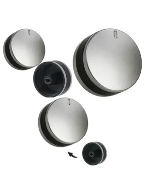 Belling Oven Knob Set for LAM3200/3204/3401 – Silver & Black