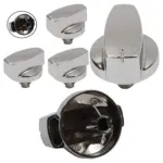 Belling Oven Knob Set Silver Chrome Replacement Switches