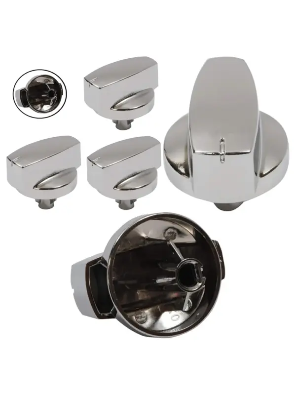 Belling Oven Knob Set Silver Chrome Replacement Switches