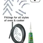 Belling Prima Cannon Oven Door Gasket – 3m Cut‑to‑Size, Rounded Clips
