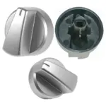 Belling Silver Gas Hob Control Knob for E662/E663/E664/E664W 444447142