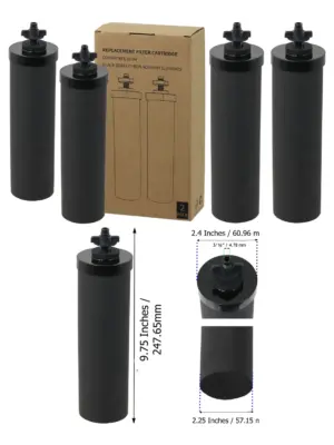 Berkey Water Filter Replacement Set - 2 Black Cartridge Elements