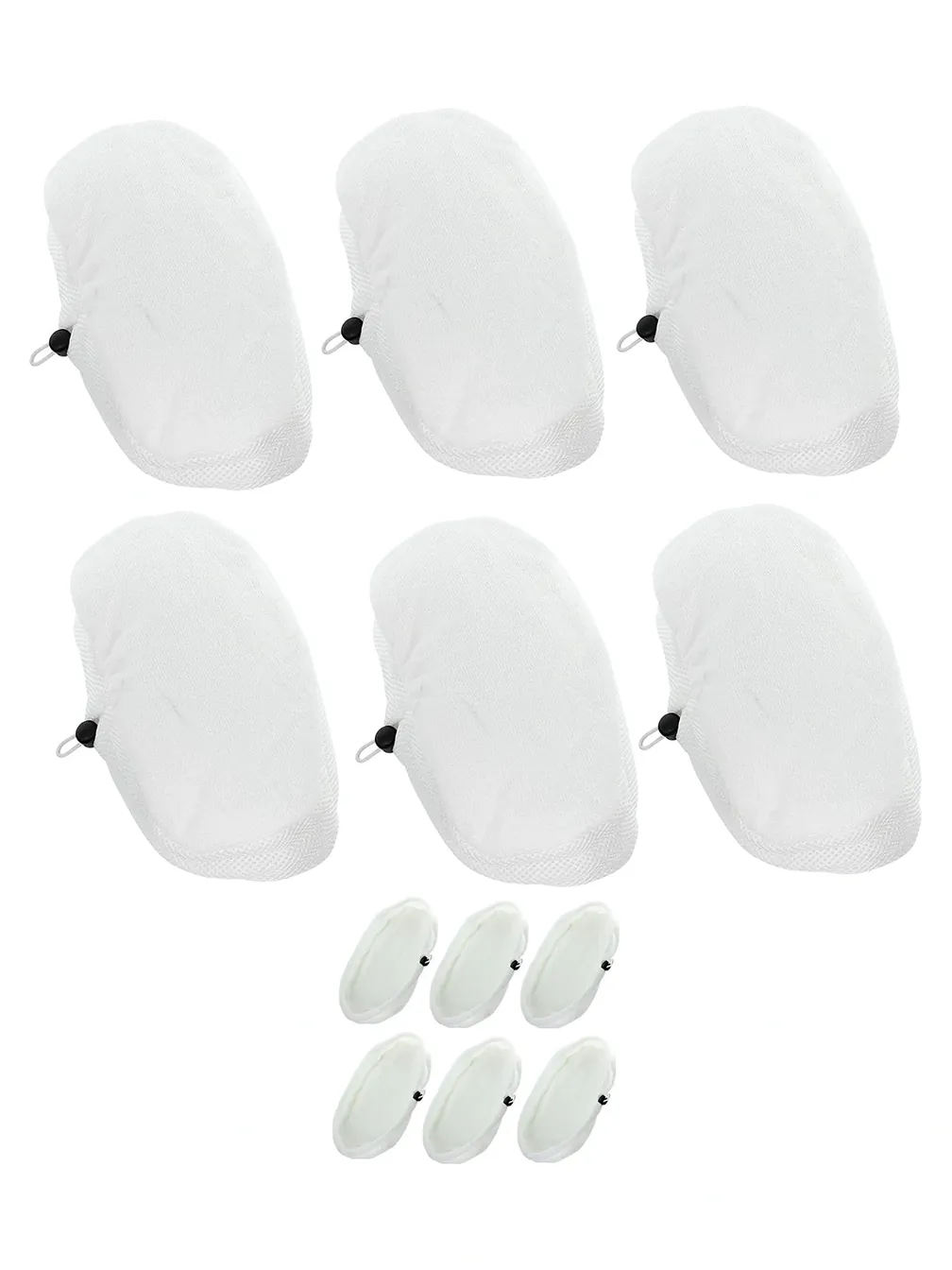 Bissell Steam Mop Cleaning Pads – 6 Pack for 1005E, 90T1E, 90Y5