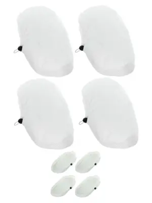 Bissell Steam Mop Hard Floor Pads – 4 Pack Replacement Cloths