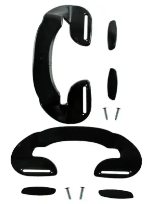 Black 190mm Adjustable Ergonomic Door Handle for Bush Refrigerators