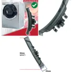 Black 200mm Door Handle for Candy Washing Machine GVFWFL4139WHR
